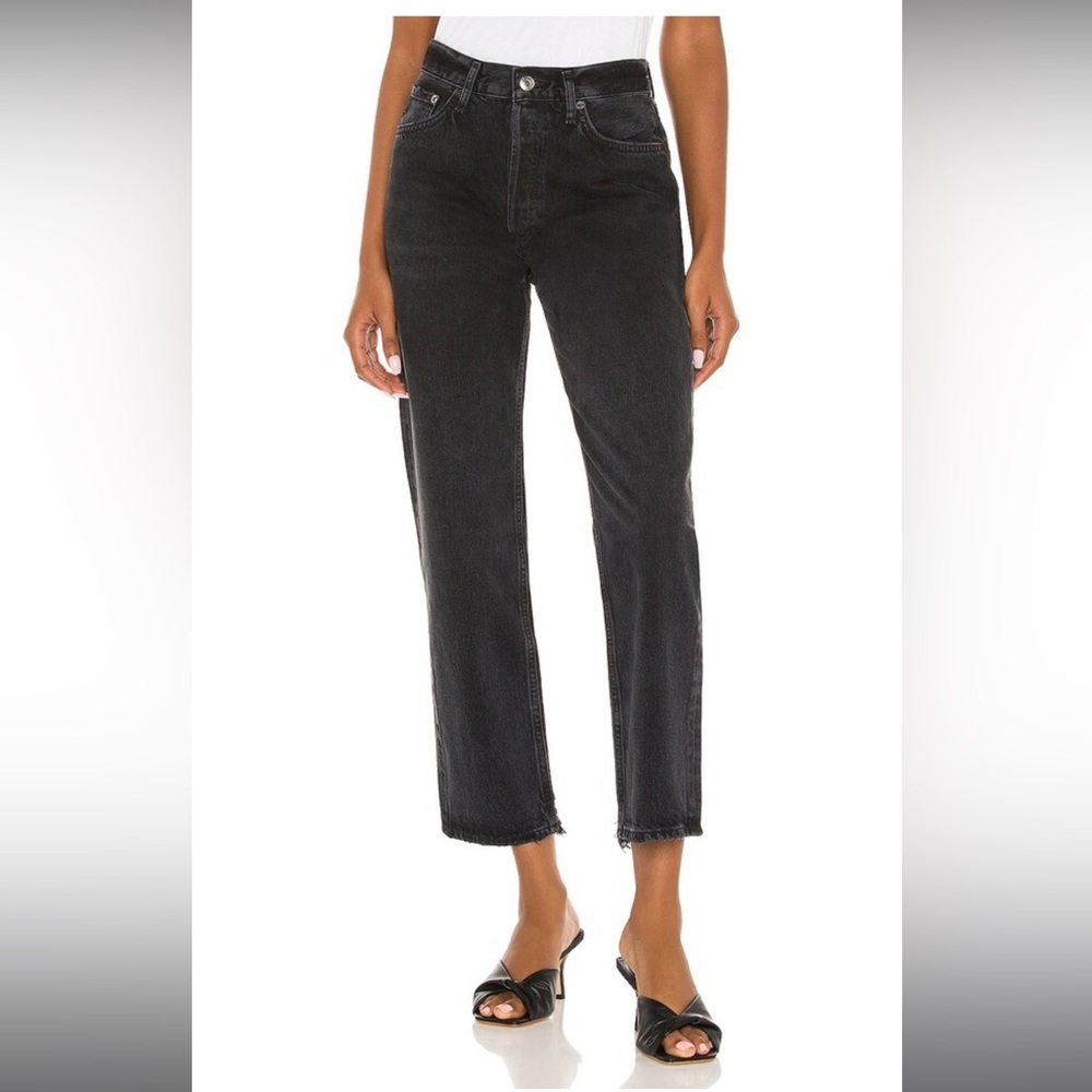 Agolde black Lana Crop straight jeans (NWOT)